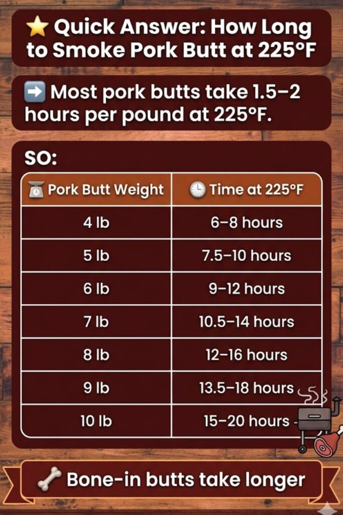 How Long To Smoke Pork Butt At 225