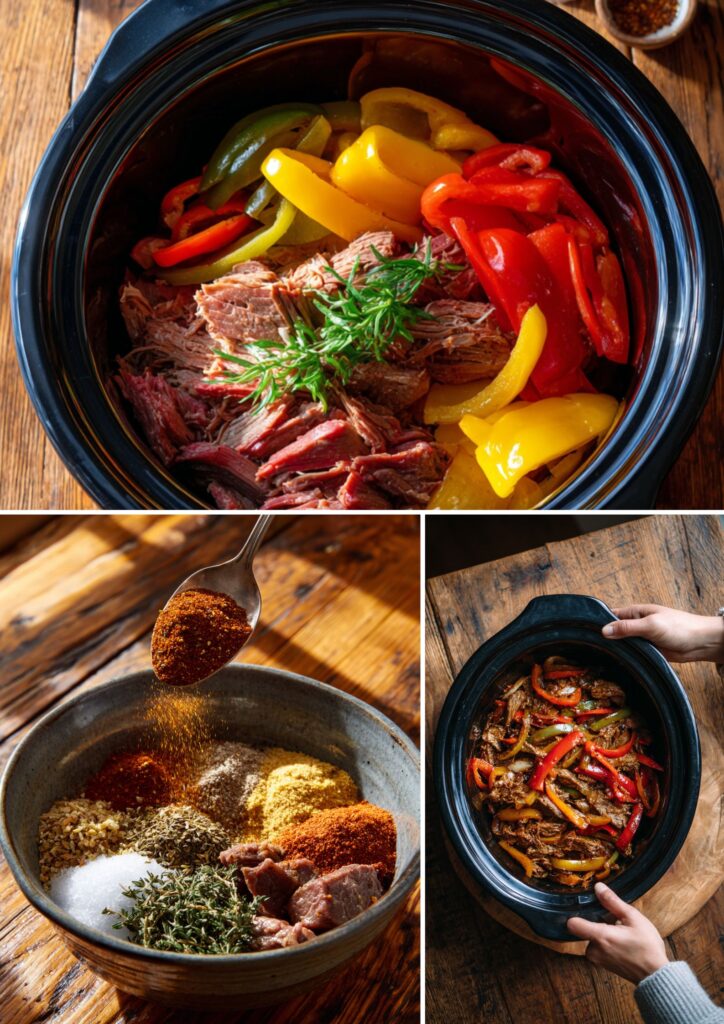 Pioneer Woman Slow Cooker Beef Fajitas