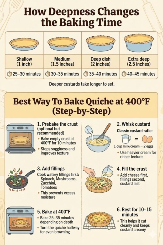 How Long To Cook Quiche At 400