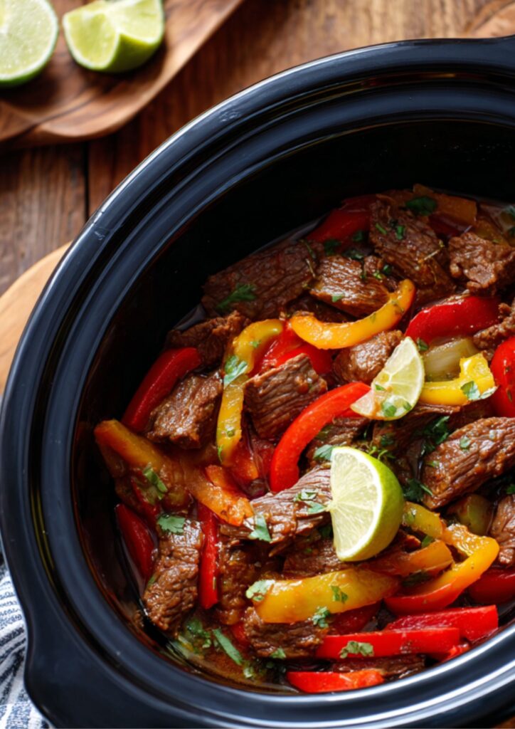 Pioneer Woman Slow Cooker Beef Fajitas