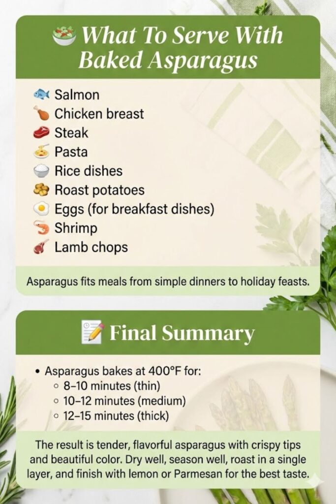 How Long To Bake Asparagus At 400