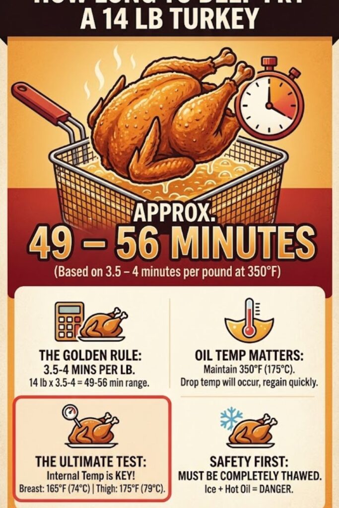How Long To Deep Fry A 14 Lb Turkey