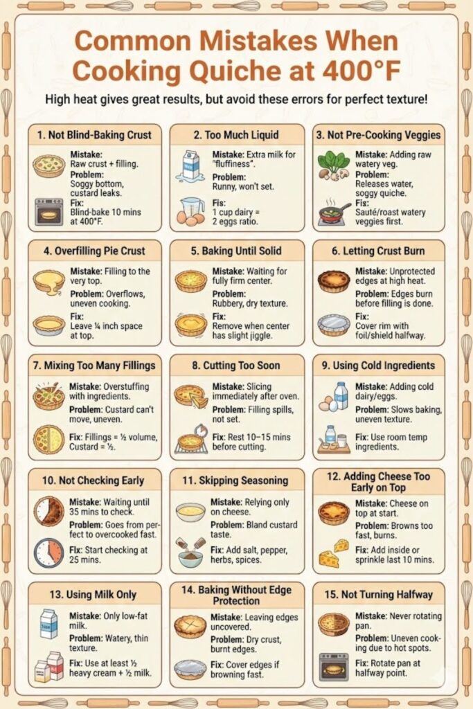 How Long To Cook Quiche At 400