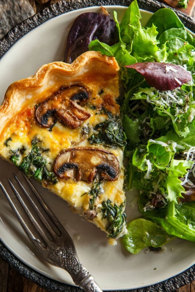Pioneer Woman Spinach Mushroom Quiche