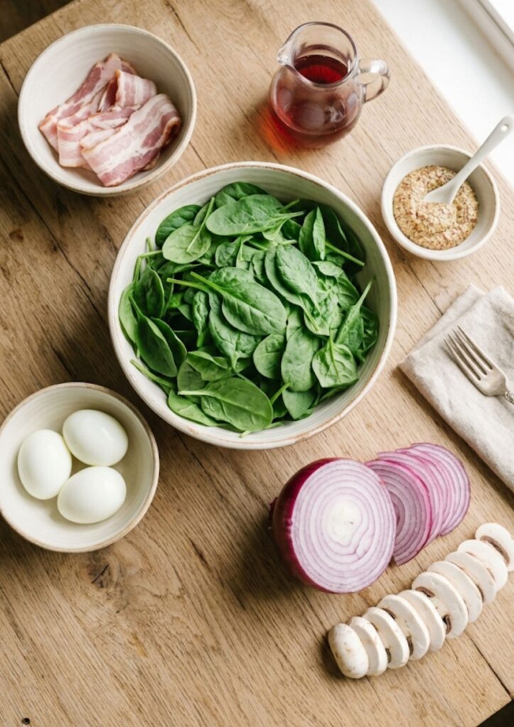 Pioneer Woman Spinach Salad with Warm Bacon Dressing Recipe
