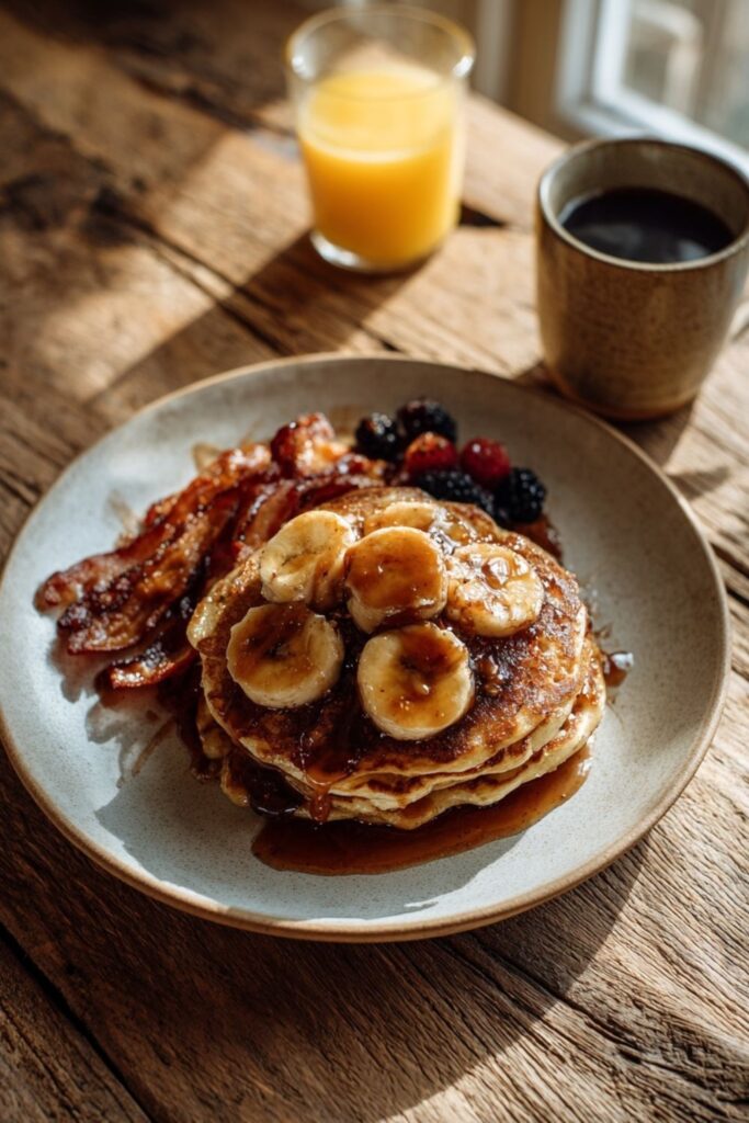 Joanna Gaines Banana Foster Pancakes