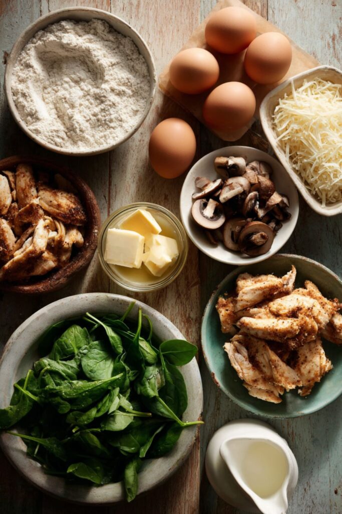 Joanna Gaines Chicken Mushroom Spinach Crepes