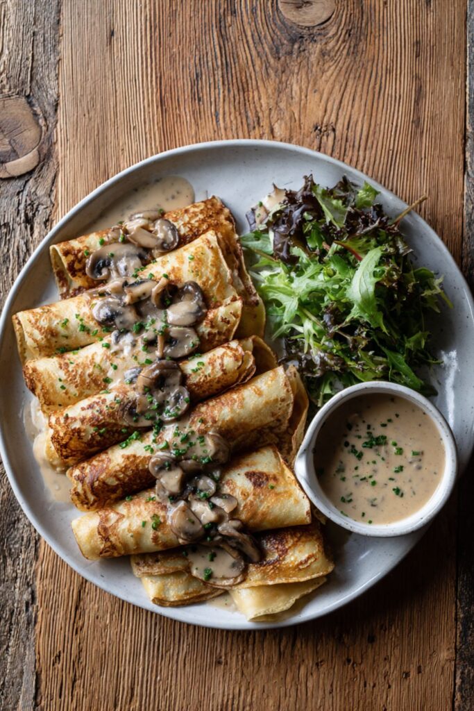 Joanna Gaines Chicken Mushroom Spinach Crepes