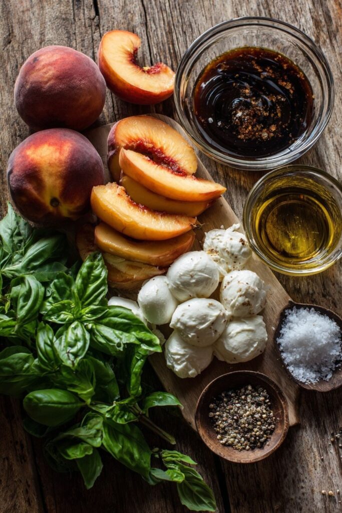 Joanna Gaines Peach Caprese Salad