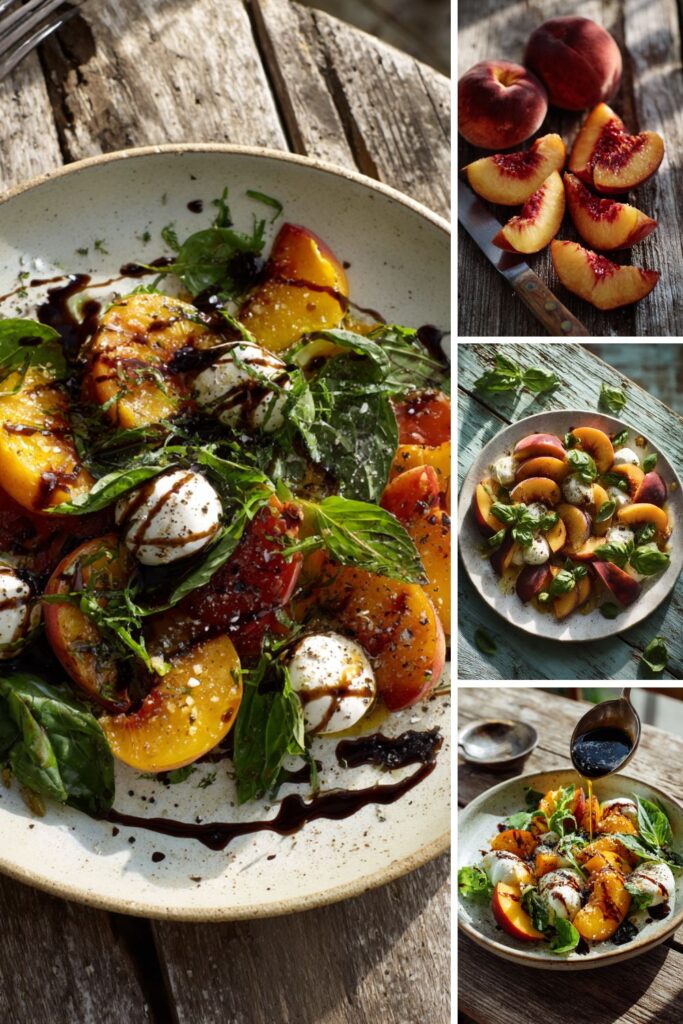 Joanna Gaines Peach Caprese Salad