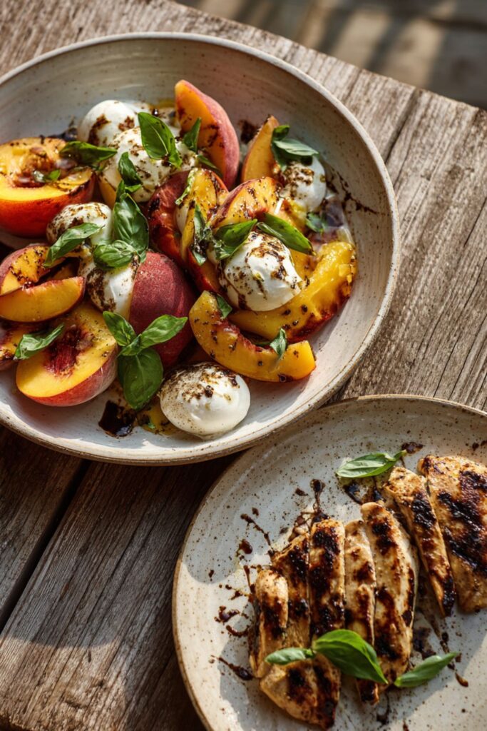 Joanna Gaines Peach Caprese Salad