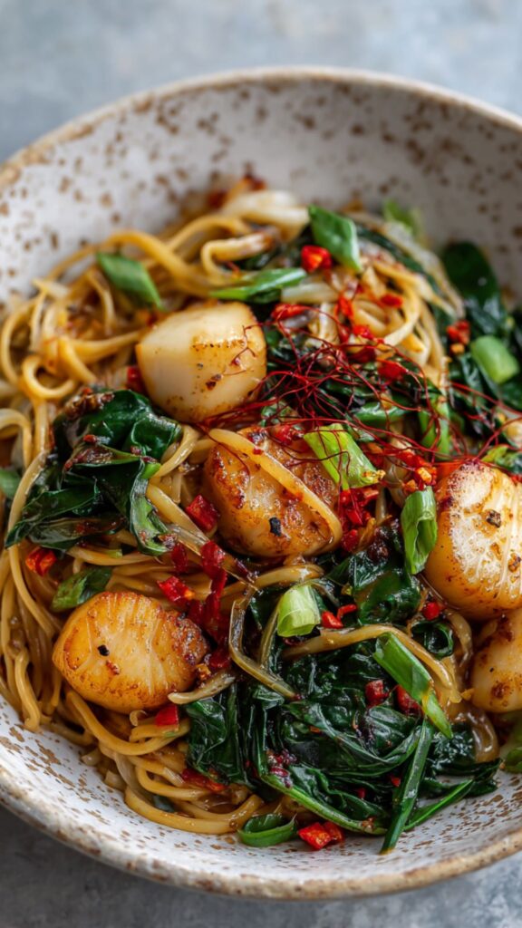 Pioneer Woman Spicy Stir Fry with Scallops Recipe