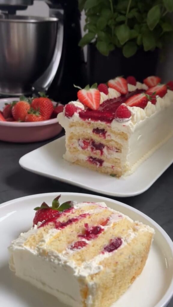 Berry Mascarpone Layer Cake Recipe