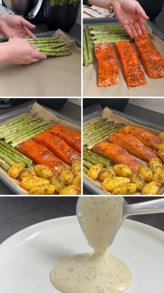 Salmon With Potatoes And Asparagus