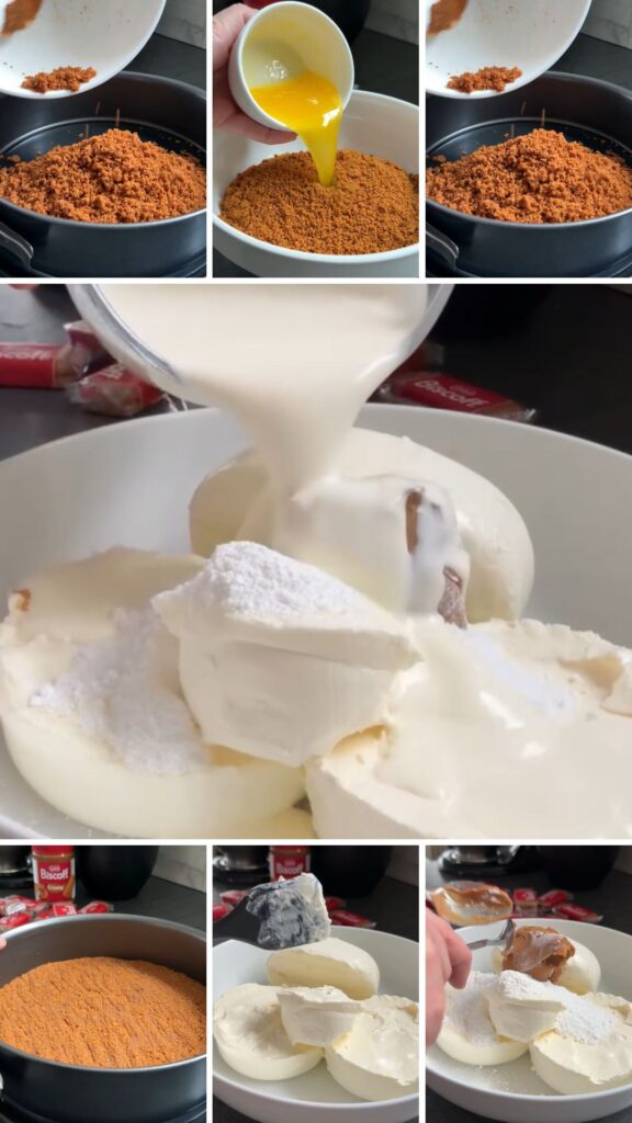No Bake Lotus Cheesecake