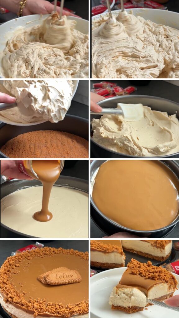 No Bake Lotus Cheesecake