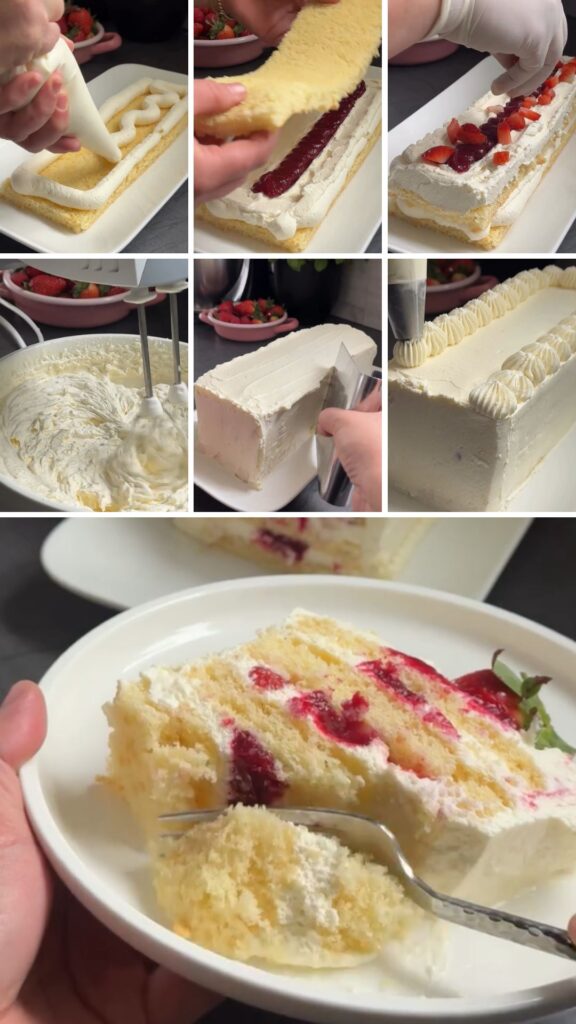 Berry Mascarpone Layer Cake Recipe
