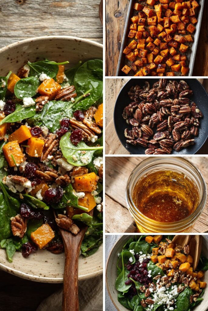 Joanna Gaines Butternut Squash Spinach Salad