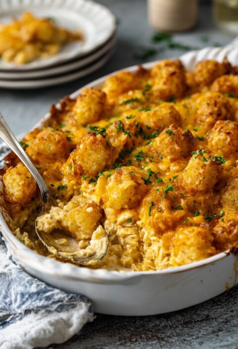 Pioneer Woman Chicken Tater Tot Casserole