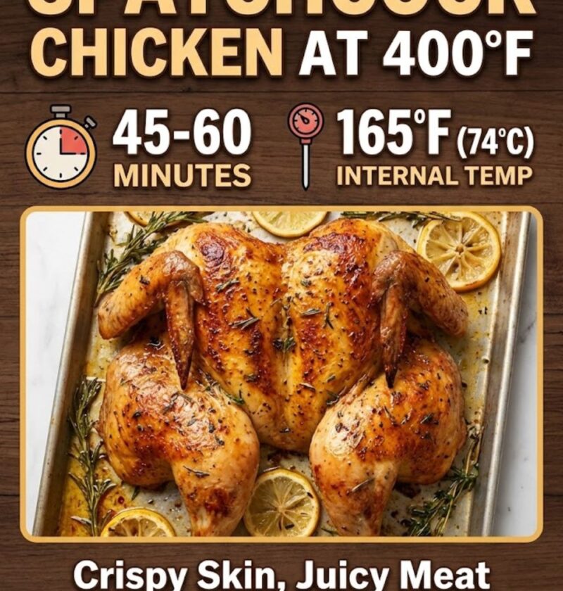 How Long To Cook Spatchcock Chicken At 400