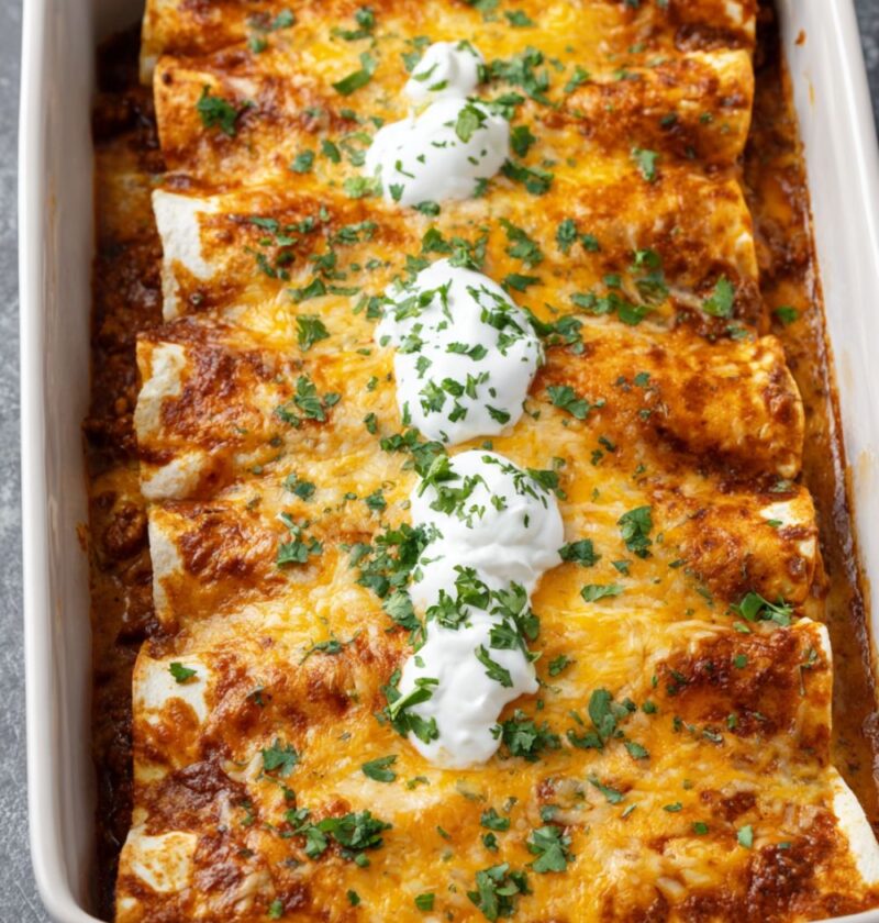 Joanna Gaines Beef Enchiladas