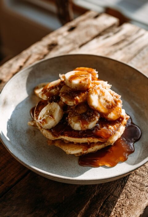 Joanna Gaines Banana Foster Pancakes