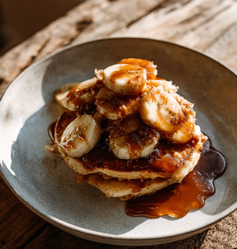 Joanna Gaines Banana Foster Pancakes