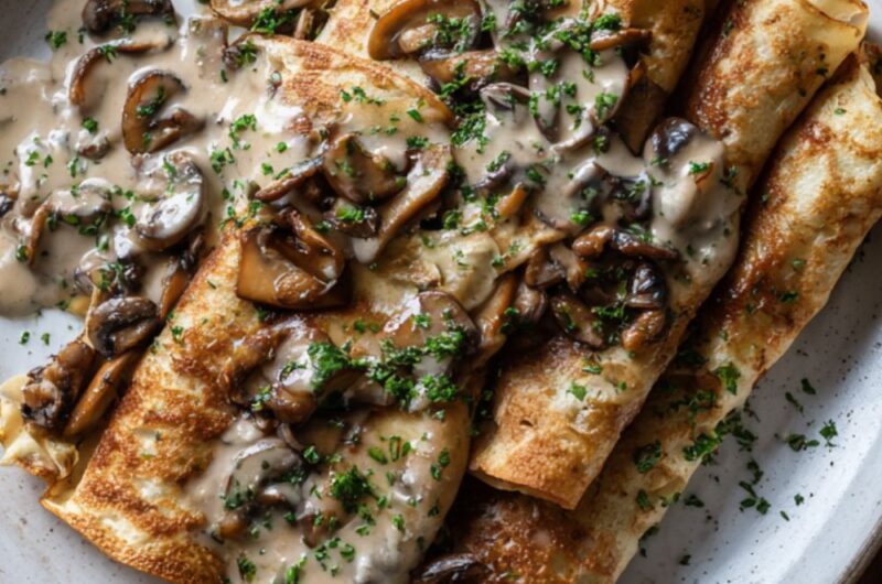 Joanna Gaines Chicken Mushroom Spinach Crepes