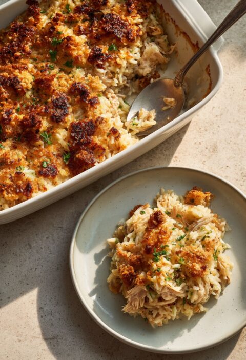 Joanna Gaines Chicken Rice Casserole