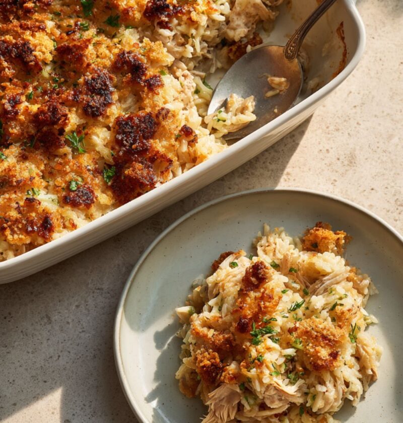 Joanna Gaines Chicken Rice Casserole