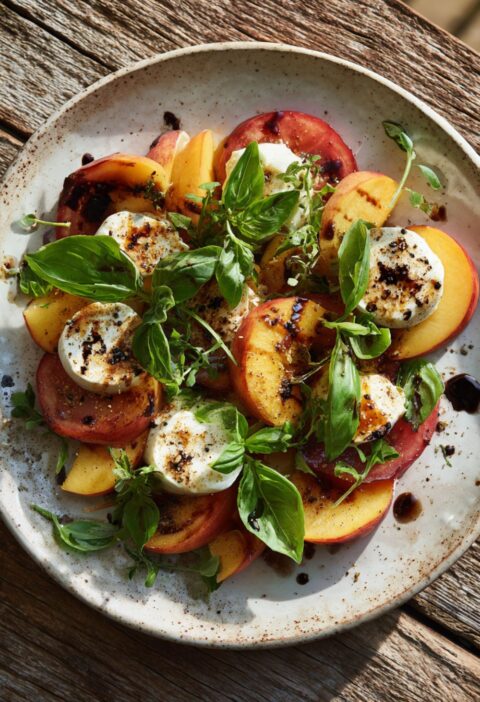 Joanna Gaines Peach Caprese Salad