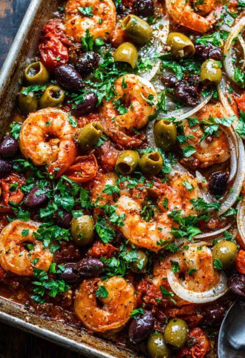 Pioneer Woman Sheet Pan Shrimp Puttanesca Recipe