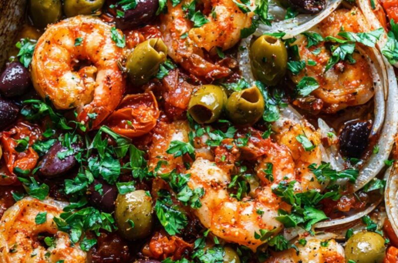 Pioneer Woman Sheet Pan Shrimp Puttanesca