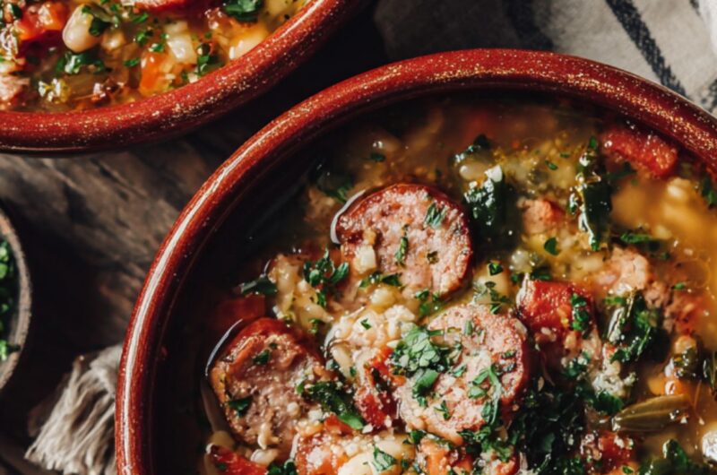 Pioneer Woman White Bean Sausage Soup