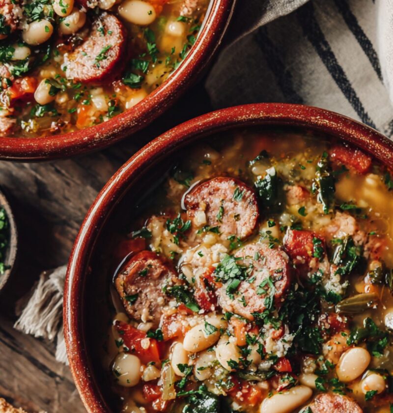Pioneer Woman White Bean Sausage Soup Recipe