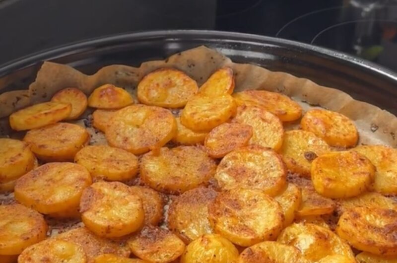 Oven Roasted Potatoes with Yogurt Marinade