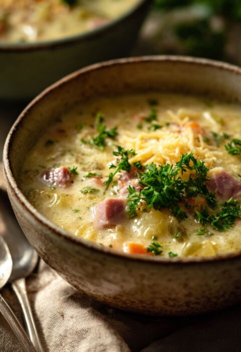 Slow Cooker Pioneer Woman Ham and Potato Soup Recipe