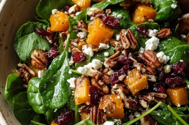 Joanna Gaines Butternut Squash Spinach Salad