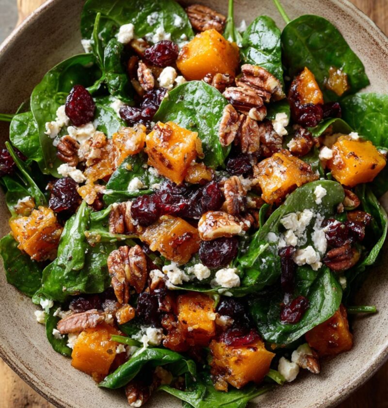 Joanna Gaines Butternut Squash Spinach Salad